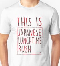 Japanese Lunchtime Rush. Unisex T-Shirt