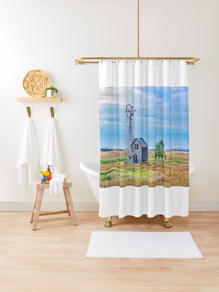 Shower Curtain, The Old House (ND42/ND50) designed and sold by Jerry Walter