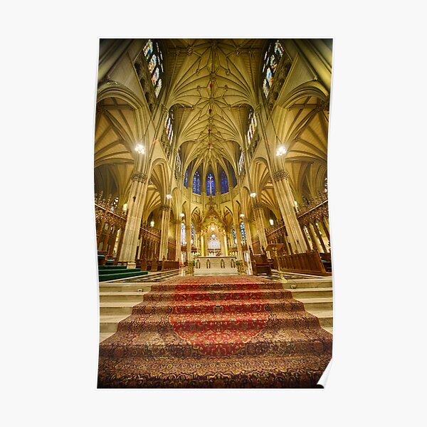 Stunning St Patricks NYC Poster