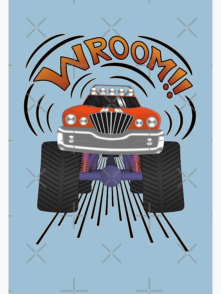 Póster «¡Camión monstruo! Wroom! Wroom! ¡Pie Grande!» de