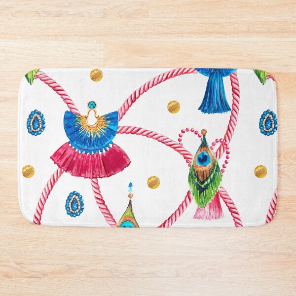 Item preview, Watercolor pattern with embellishments and accessories with tassels, stones, rhinestones designed and sold by LiliyaSavelieva.