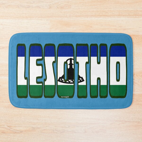 Item preview, Lesotho Font with Lesothian Flag designed and sold by Havocgirl.