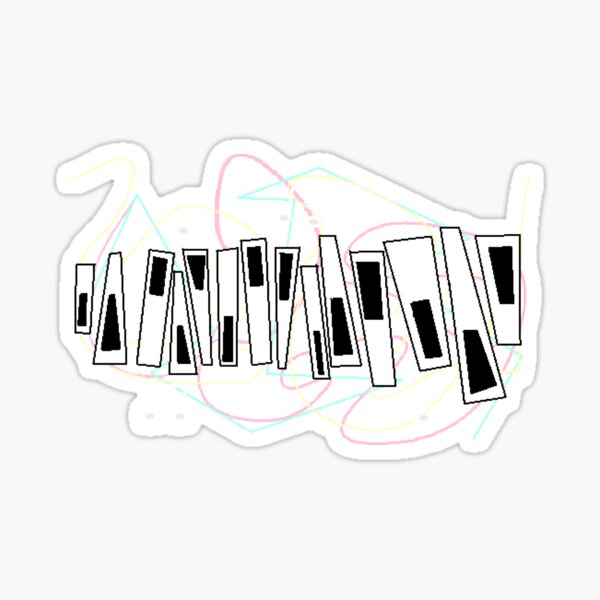 Music Piano Notes Sticker