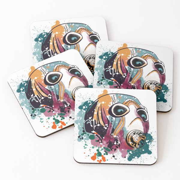 Borderlands digital drawing - for competition. Coasters (Set of 4)