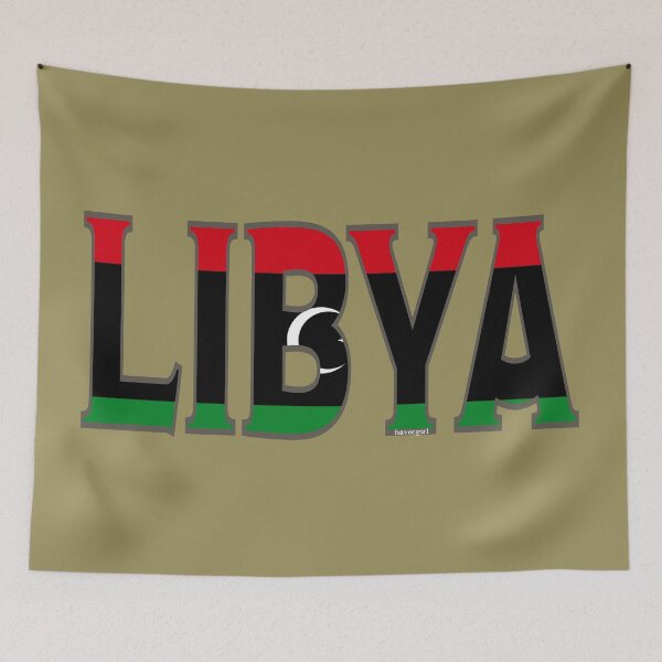 Item preview, Libya Font with Libyan Flag designed and sold by Havocgirl.