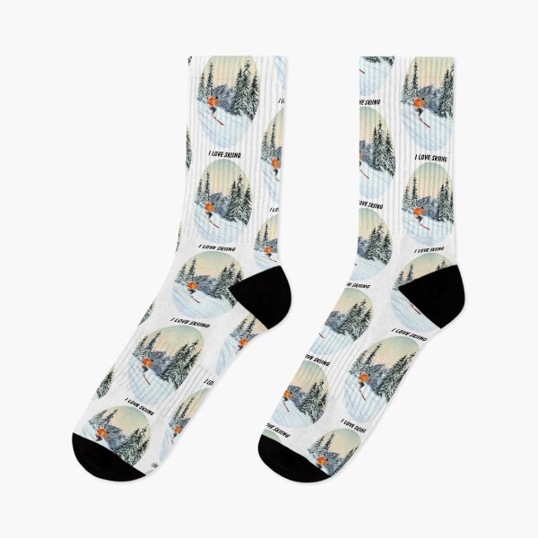 Item preview, I LOVE SKIING With A Banner designed and sold by William Holkham.