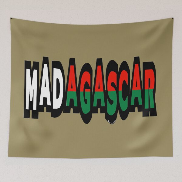 Item preview, Madagascar Font with Malagasy Flag designed and sold by Havocgirl.