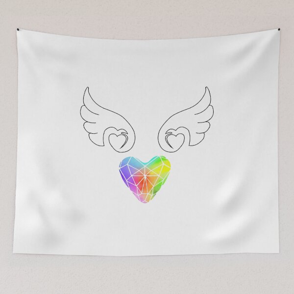 Item preview, Rainbow Heart Wings  designed and sold by CupidAnimations.