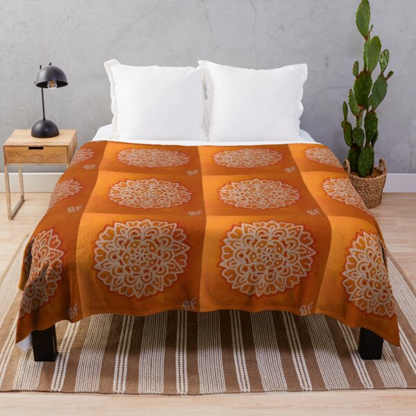 Aperçu de l'œuvre Orange Mandala créée et vendue par brookefishie.