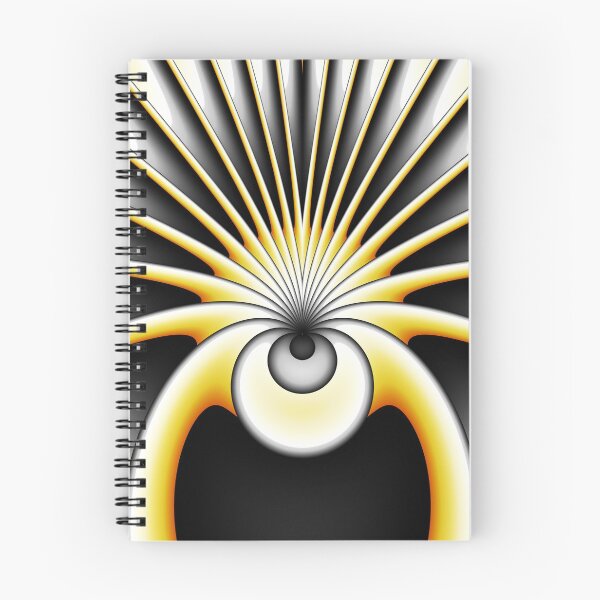 Item preview, Modern Abstract Fractal Art Yellow Gray Black Figure designed and sold by gabiwArt.