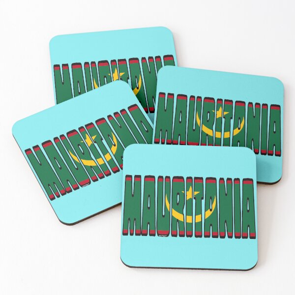 Item preview, Mauritania Font with Flag designed and sold by Havocgirl.