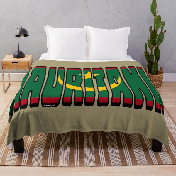 Item preview, Mauritania Font with Flag designed and sold by Havocgirl.