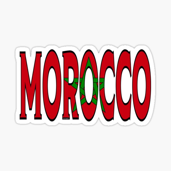 Item preview, Morocco Font with Moroccan Flag designed and sold by Havocgirl.