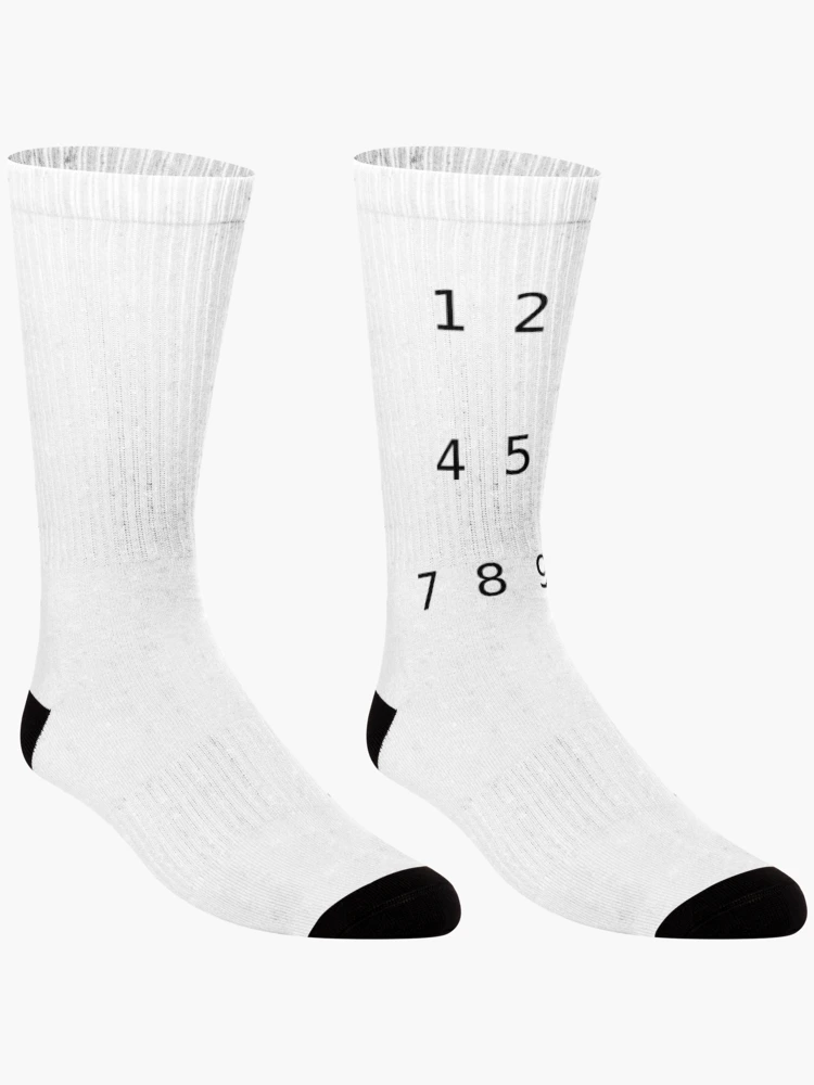Thumbnail 3 of 5, Socks, Numbers designed and sold by crosscategory.