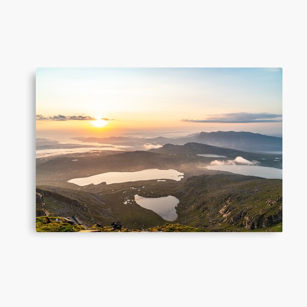 Item preview, Ben Hope's Coir' a' Ghallaich and Lochans at Sunrise designed and sold by ScotLandscapes.