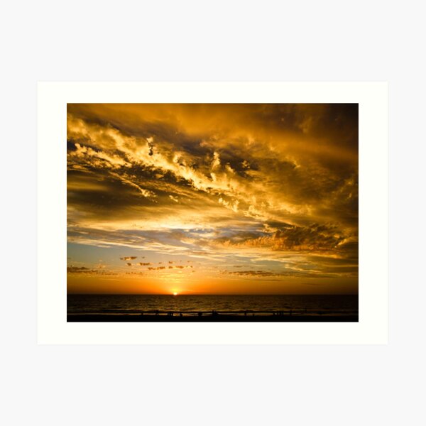 It got darker........... Ocean Reef, Perth, Western Australia Art Print