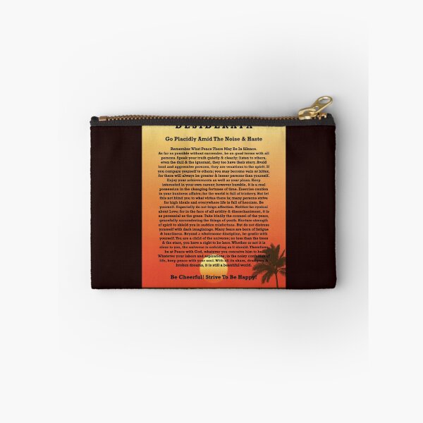 Item preview, Desiderata on Red Ocean Sunset and Lone Palm designed and sold by Desiderata4u.