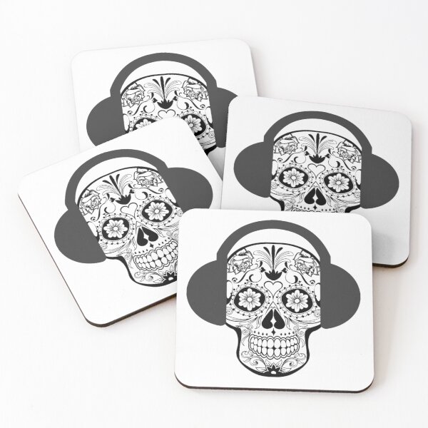 Item preview, Sugar Skull Headphones DJ Design designed and sold by Nextlevellife.