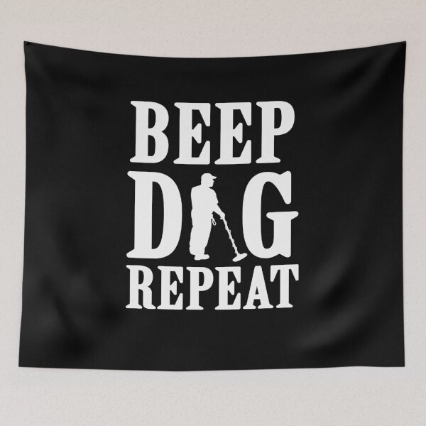 Item preview, Metal Detector BEEP DIG REPEAT Relic Hunter Treasure Hunting Gift designed and sold by theshirtinator.