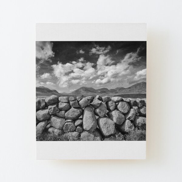 Mourne Wall View Wood Mounted Print