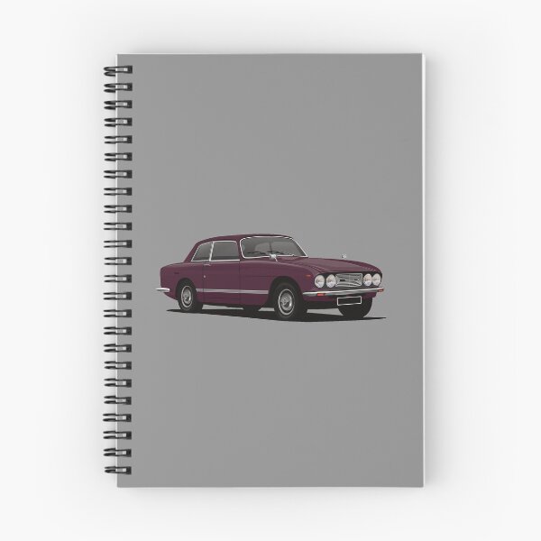 Artikelvorschau, Bristol 411 - dunkelrote Autoillustration entworfen und verkauft von knappidesign.