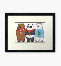 We Bare Bears Framed Print