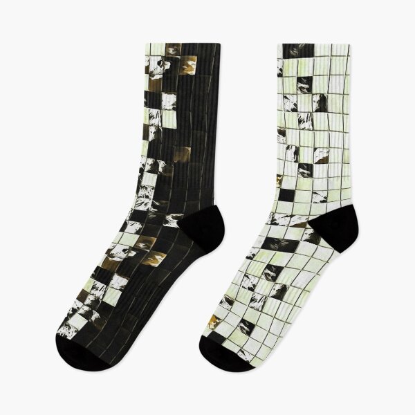 Item preview, Square Tiles Ceramic Mosaic Pattern Ochre Accent designed and sold by taiche.