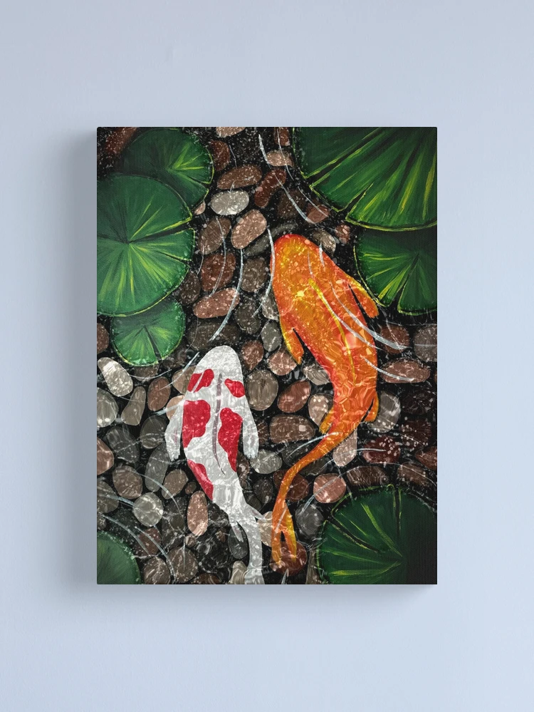 The Koi Pond Canvas Print for Sale by FantasySkyArt