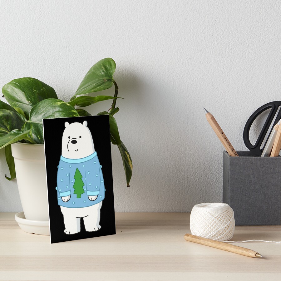 Ice Bear Art Board Print