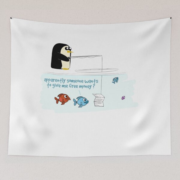 Item preview, Phishing de pingüinos, divertido diseño de juego de palabras cómico. designed and sold by Kam-designs.