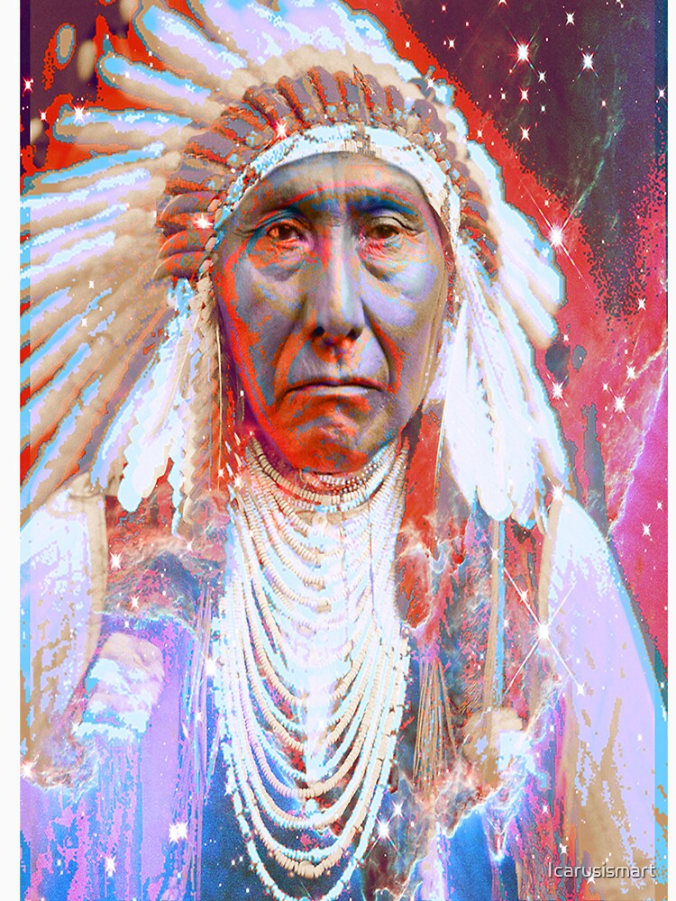 "Native American Crazy Horse" Tshirt for Sale by Icarusismart
