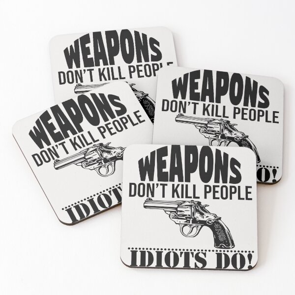 Item preview, Weapons do not kill people! designed and sold by Cutebutfunny.