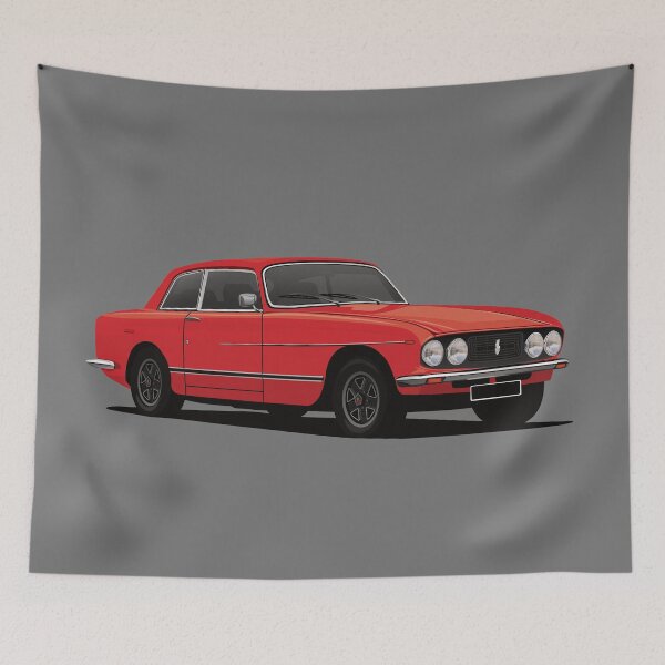 Item preview, Bristol 411 S5 - red car illustration designed and sold by knappidesign.