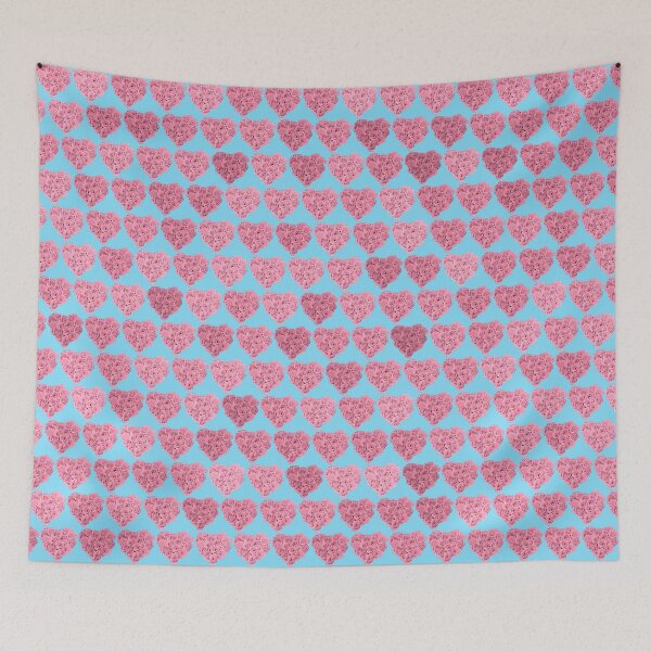 Item preview, Pink roses heart pattern designed and sold by wagnerps.