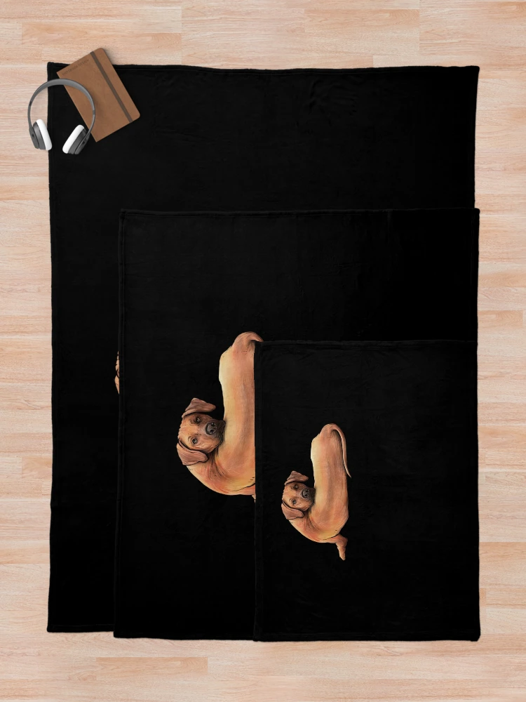Aperçu 5 sur 6. Plaid avec l'œuvre Chien Rhodesian Ridgeback créée et vendue par Sven19864.