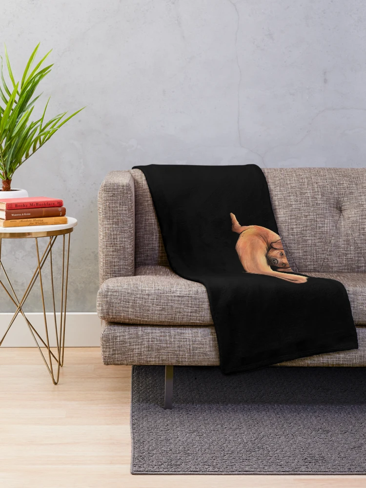 Aperçu 2 sur 6. Plaid avec l'œuvre Chien Rhodesian Ridgeback créée et vendue par Sven19864.