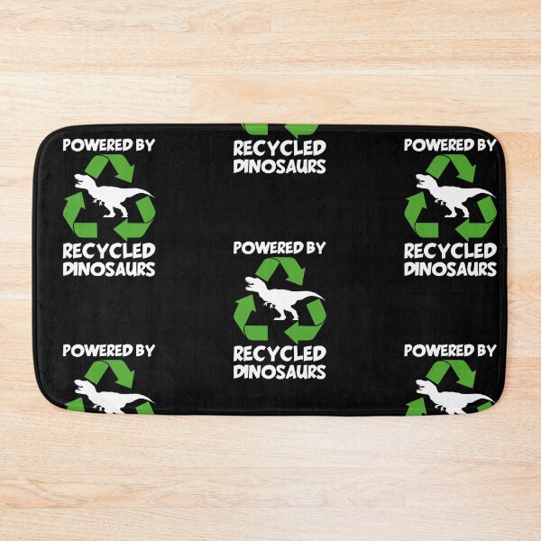 Item preview, Powered by Recycled Dinosaurs , Funny, Sarcastic designed and sold by amilli.