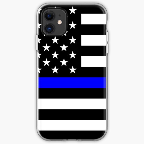Blue Lives Matter Thin Blue Line Full Print iPhone Soft Case