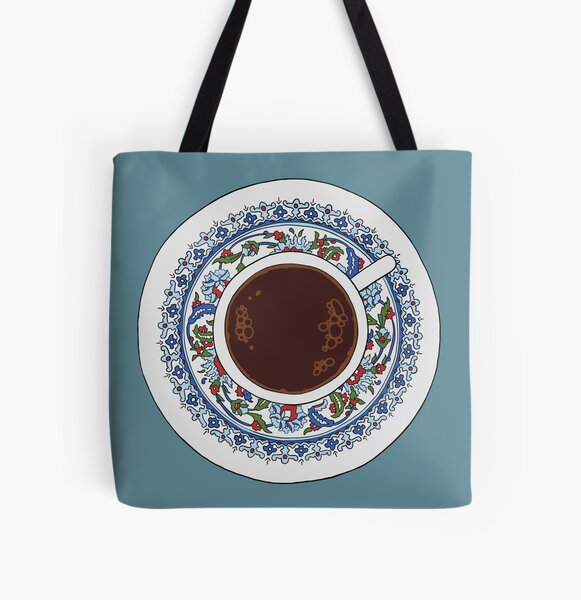 Türkischer Kaffee Allover-Print Tote Bag