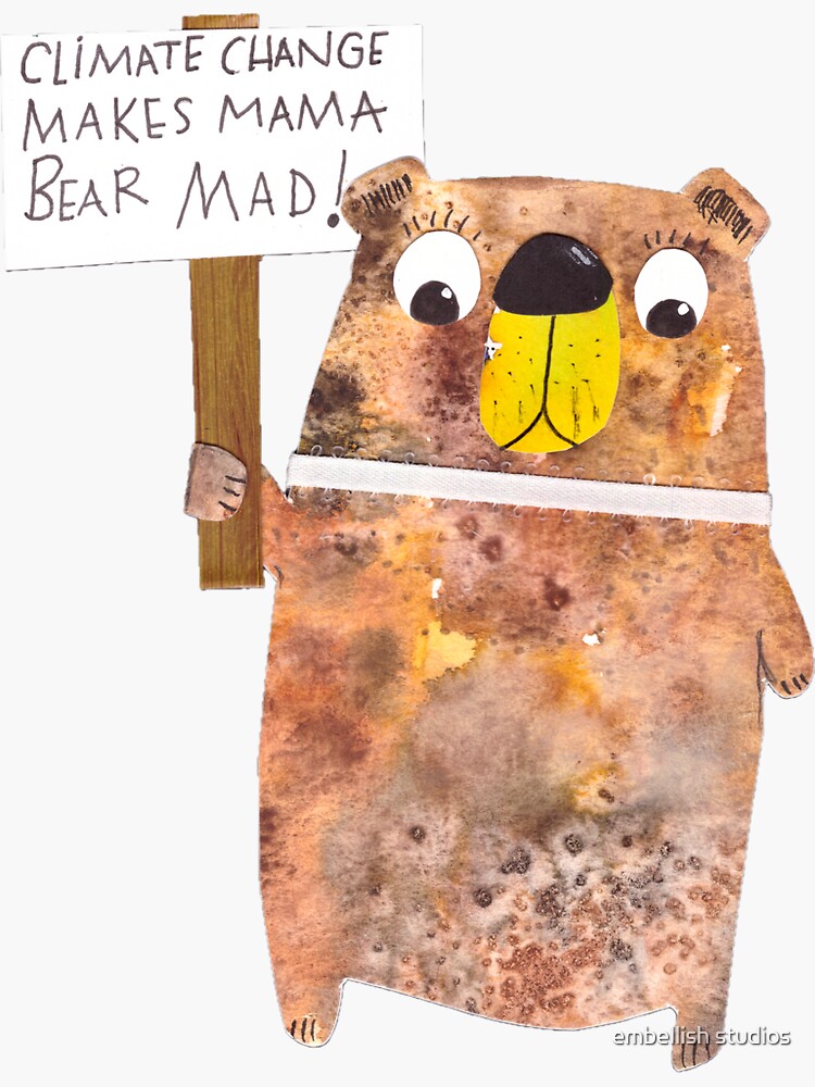 Climate Change Mama Bear by tammymurdock