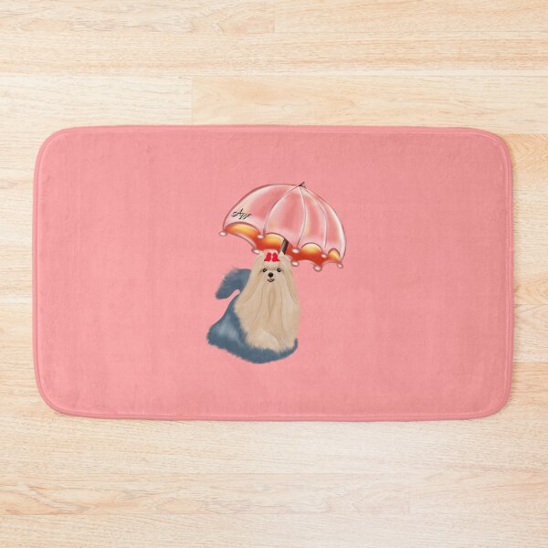 Item preview, Yorkshire Terrier  with an umbrella designed and sold by piccolastella.