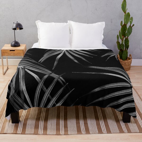 Item preview, Silver Gray Black Palm Leaves Dream #1 #tropical #decor #art designed and sold by Anita's & Bella's Art.