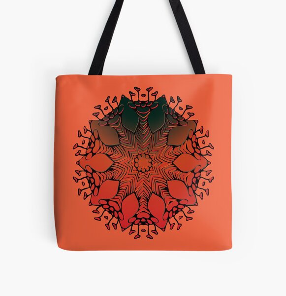Abstract Flowerhead 13 All Over Print Tote Bag