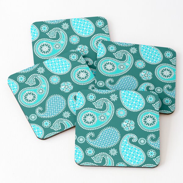 Item preview, Paisley, Turquoise, Aqua and Teal designed and sold by Marymarice.