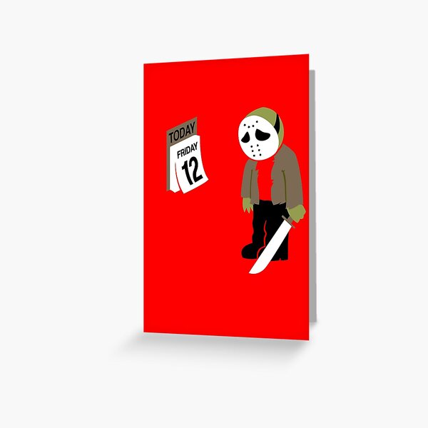 Friday The 13th Parody Greeting Card