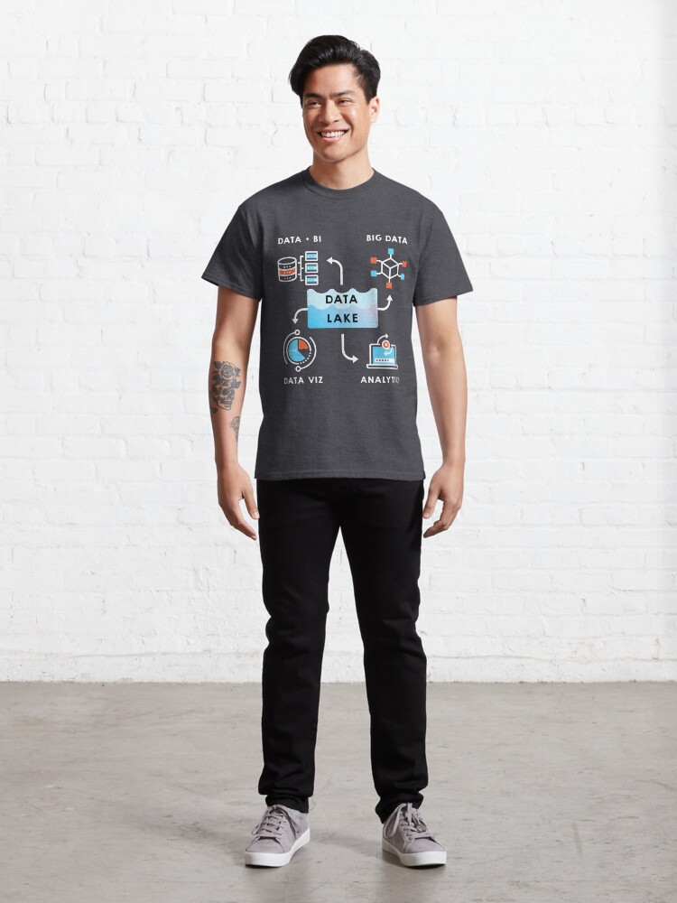 Alternate view of Data Lake designs for Data Geeks and engineers Classic T-Shirt