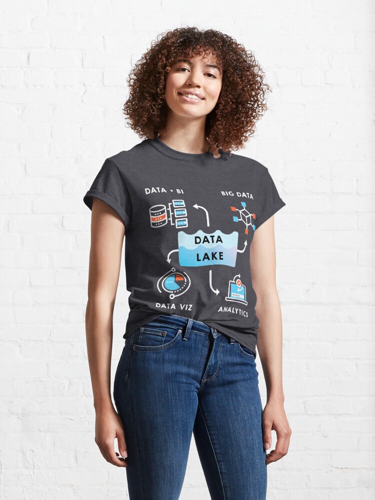 Alternate view of Data Lake designs for Data Geeks and engineers Classic T-Shirt