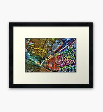 Graffiti, Wisdom Framed Print