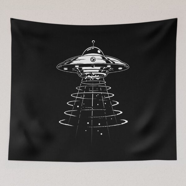 Item preview, Alien abduction Flying saucer.Gift for spacecraft & UFO Fans graphic designed and sold by D-C-Designs.