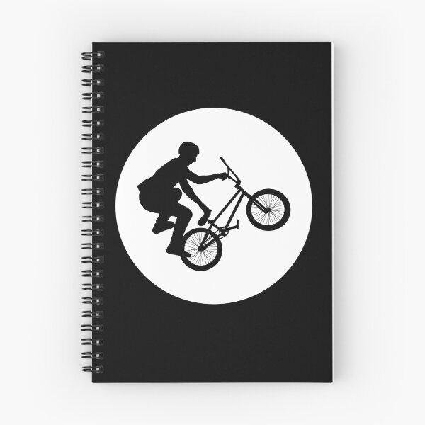 Item preview, BMX Trick black Silhouette over white moon 2 designed and sold by roadworkplay.